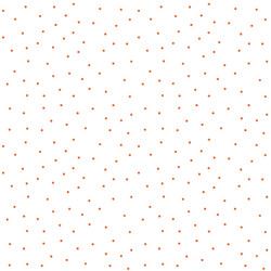 White/Orange Tiny Dots - Kimberbell Basics Fat Quarter