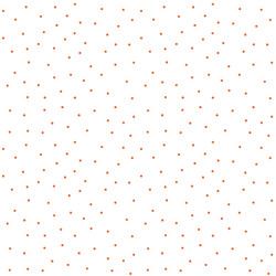 White/Orange Tiny Dots - Kimberbell Basics Fat Quarter