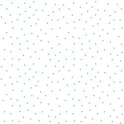 White/Teal Tiny Dots - Kimberbell Basics Fat Quarter