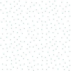 White/Teal Tiny Dots - Kimberbell Basics Fat Quarter