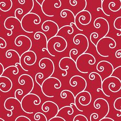 Red Scroll - Kimberbell Basics Fat Quarter