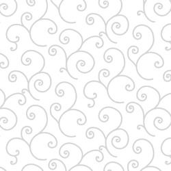 White On White Scroll - Kimberbell Basics Fat Quarter