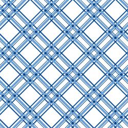 Blue Diagonal Plaid - Kimberbell Basics Fat Quarter