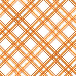 Orange Diagonal Plaid - Kimberbell Basics Fat Quarter