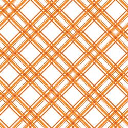 Orange Diagonal Plaid - Kimberbell Basics Fat Quarter