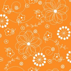 Orange Doodles - Kimberbell Basics Fat Quarter