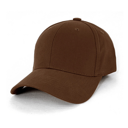 Brown Heavy Brushed Cotton Cap