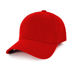 Red Heavy Brushed Cotton Cap