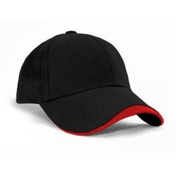 AH640 Black/Red Kids Cap