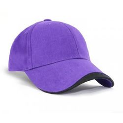 AH640 Purple/Black Kids Cap