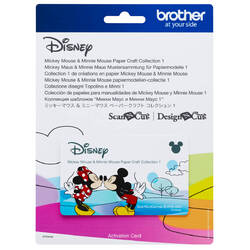 Brother Disney Mickey & Minnie Mouse Paper Craft Collection 1 for ScanNCut