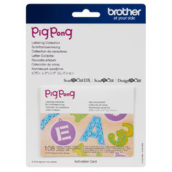 Pigpong Lettering Collection - ScanNCut + DesignNCut