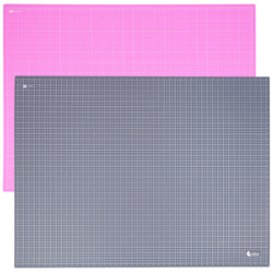 A0 Pink and Grey Double-Sided Self-Healing Cutting Mat