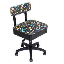 Horn Gaslift Chair - Fluro Pattern