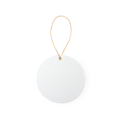 Round Plastic Sublimation Ornament Blank