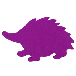 Echidna Felt Coaster - Purple