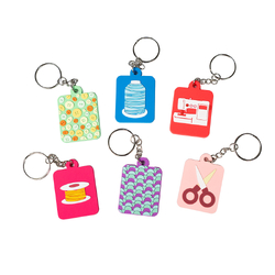 Set of 6 Echidna Collectible Keyrings