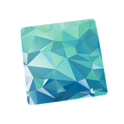 Small Machine Mat (40cm x 40cm) - Teal Geometric Edition