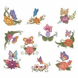 Butterflies and Flowers by Echidna Designs Download
