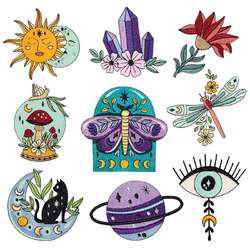 Celestial Charms Embroidery Designs by Echidna