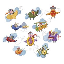 Curly Sweet Planes by Echidna Designs Download