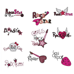 Girls Rock Too - Small by Echidna Designs Download
