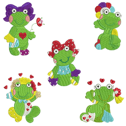Patchy Lady Frogs 2 by Echidna Designs Download