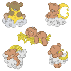 Sleeping Sky Bears 2 by Echidna Designs Download