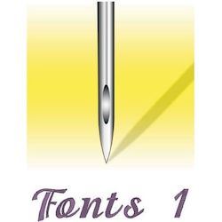 Embrilliance Fonts 1 (Add On To Embrilliance Essentials Software)