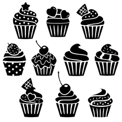 Cupcakes SVG by Echidna Designs Download