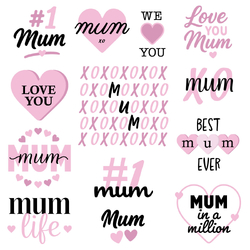 Mum Love SVG Designs by Echidna