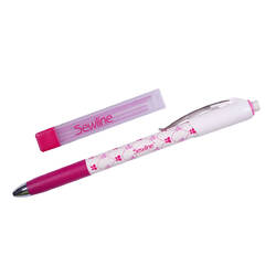 Fabric Pencil with 6 Refills - Pink