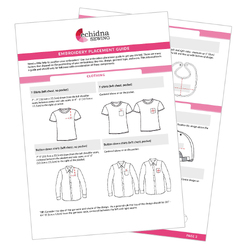 Embroidery Placement Guide PDF Download