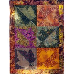 Leaf Moteaf and Abstract Squares Quilt Embroidery Project  - Download