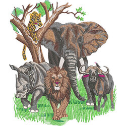 African Animals by The Deer's Embroidery Legacy - Download