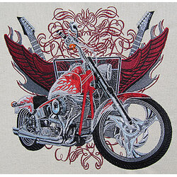 Chopper Motorcycle by The Deer's Embroidery Legacy - Download