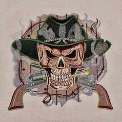 Cowboy Skull by The Deer's Embroidery Legacy - Download