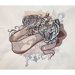 Fashion Tigers by The Deer's Embroidery Legacy - Download