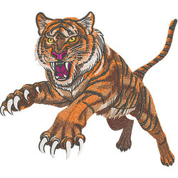 Leaping Tiger by The Deer's Embroidery Legacy - Download