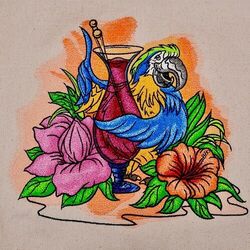 Party Parrot by The Deer's Embroidery Legacy - Download