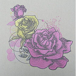 Retro Roses by The Deer's Embroidery Legacy - Download