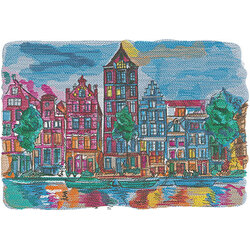 World in Stitches: Amsterdam by The Deer's Embroidery Legacy - Download