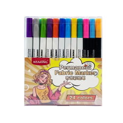 Set of 24 Permanent Fabric Markers