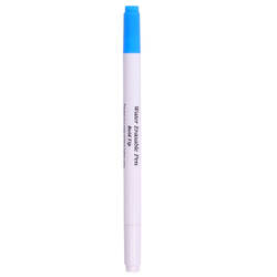 Water Erasable Dual Tip Pen - White and Blue
