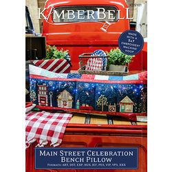Main Street Celebration Bench Pillow Embroidery Designs CD