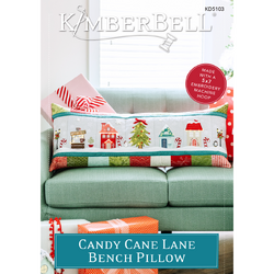 Candy Cane Lane Bench Pillow Embroidery Project