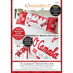 O, Canada! Pillow Machine Embroidery Project CD