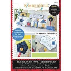 Home Sweet Home - Pillow Machine Embroidery Project CD