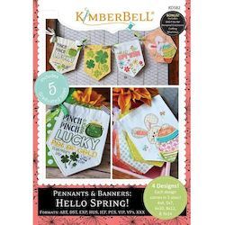 Pennants & Banners: Hello Spring Embroidery Project CD