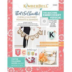That's Sew Chenille: Alphabet Pennants & Banners Book Machine Embroidery Project